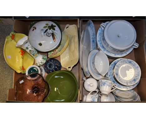 An RC Sri Lanka dinner and tea service; Carlton ware; Midwinter tureens; jelly mold; etc.