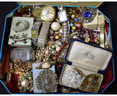 Costume jewellery - 1950s and later, retro and vintage; qty