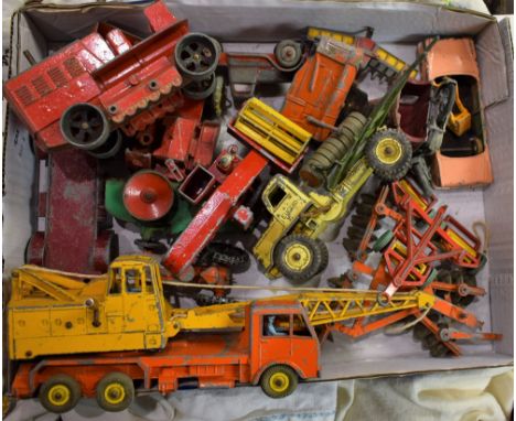 Toys - playworn die-cast model vehicles, Dinky Supertoys, etc 