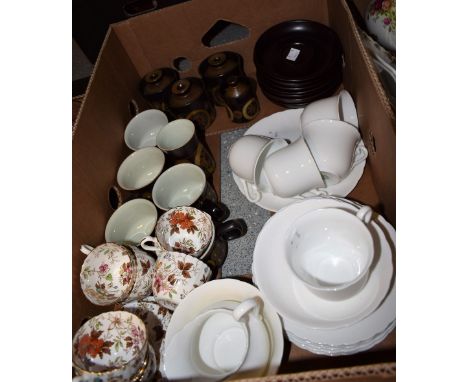 Table China - a Denby Arabesque part tea service; another, Radford Gatineau coffee service; etc.; quantity
