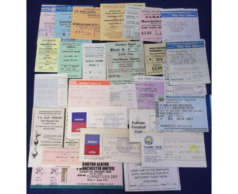 Football tickets, Manchester Utd away ticket selection, 1978-9 Everton, Liverpool, Birmingham City, Coventry, Nottingham Fore