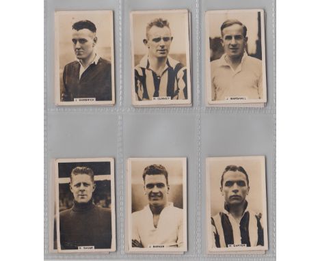 Cigarette cards, Football, Malta, Scerri, International Footballers, all from English clubs inc. Arsenal (6), Chelsea (3), Ma