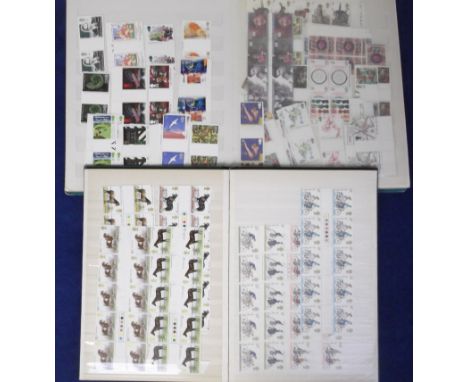 Stamps, GB, a quantity of mainly decimal sets in two stockbooks, many stamps in traffic light blocks, face value approx. £250