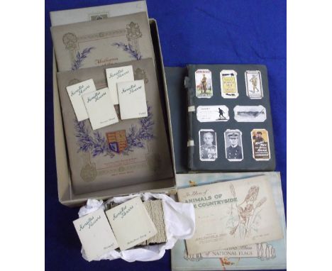 Cigarette cards & silks, small selection inc. Wix Kensitas Flowers, 'M' size approx. 100 (mixed backs, some duplication), a f