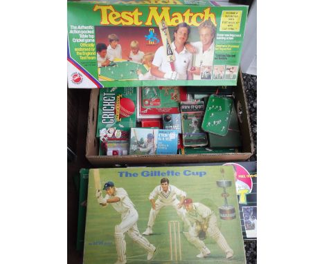 Cricket games, a selection of 25+, mixed ages, inc. Stumpz by De La Rue (appears complete with instructions), miniature bagat
