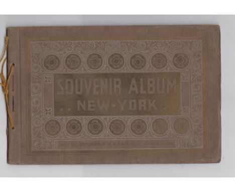 Tobacco issue, Wills, Souvenir Album New York, containing 9/10 prints showing scenes from New York (missing City Hall), back 