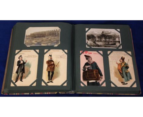Postcards, large vintage album containing approx. 300 cards of various UK locations including Scottish views, few foreign, Ma