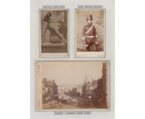 Ephemera/Photographs, P. Jones Collection, a good collection of carte de visites & cabinet photos, envelopes & postcards c/m 