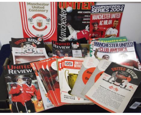 Football programmes, Manchester Utd home European games from 1956-7 onwards. Great collection of United homes in the European