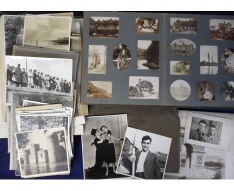 Photographs, a collection of mostly vintage photographs in albums, on album pages, and loose,  including UK topographical vie