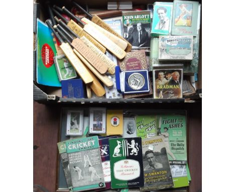 Cricket selection, 14 miniature bats (3 with original signatures inc. Sussex 1986, the remainder with facsimile signatures, m
