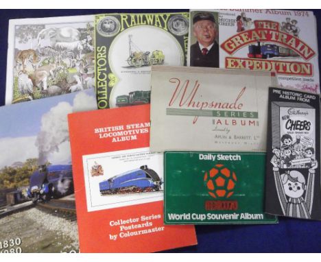 Trade cards & albums, 8 special albums, 7 complete with cards & 1 empty (Nestle Animals of the World) inc. Cadbury's Prehisto