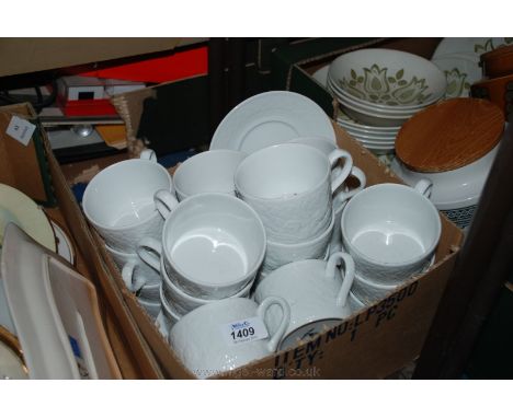 Twenty Royal Worcester Cups and saucers in Somerset design