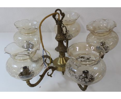 5 arm ceiling light