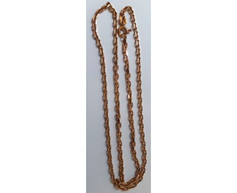 9ct gold chain, 5.8g, drop length 20cm