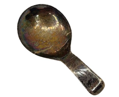 Georgian Silver Caddy Spoon. 7 g. Birmingham 1810, Samuel PembertonOf plain formLength 8.5 cmsCondition report: Good, no issu