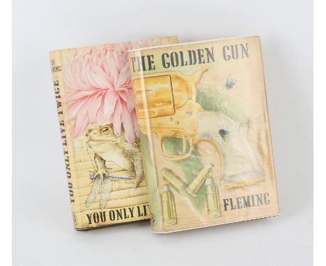 James Bond You Only Live Twice and The Man With the Golden Gun  Ian Fleming, two first editions, first impressions Hardback b