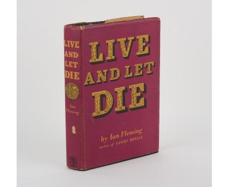 James Bond Live and Let Die  Ian Fleming first edition, second impression, original black cloth, gilt titles and vignette, du