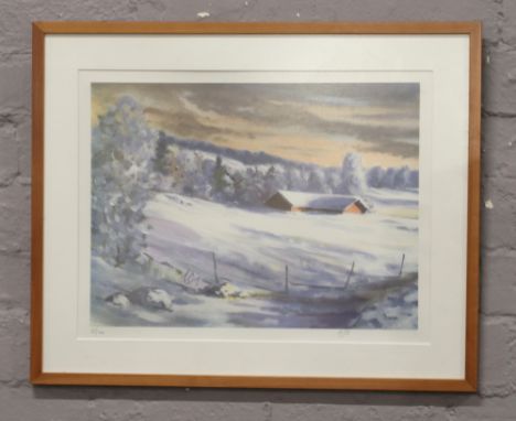Arvi Oja (Finnish) Limited edition framed print signed in pencil and numbered 35/100.