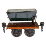 Märklin Kipplore 1811, Spur 0, uralt, HL, LS tw ausgeb., gealterter Lack, L 8, sonst Z 2