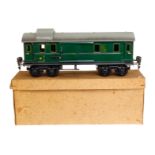 Märklin Gepäckwagen 1754, Spur 0, CL, mit 4 AT und 2 STH, LS und gealterter Lack, L 24,5, im