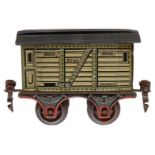 Märklin Gepäckwagen 1863, Spur 0, uralt, CL, kleine Ausbesserungen am Dach, LS und gealterter