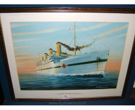 A Stuart Williamson Print - HMS Britannic