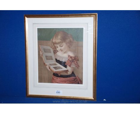 A ''My Dear Mama'' Print, mounted and framed.