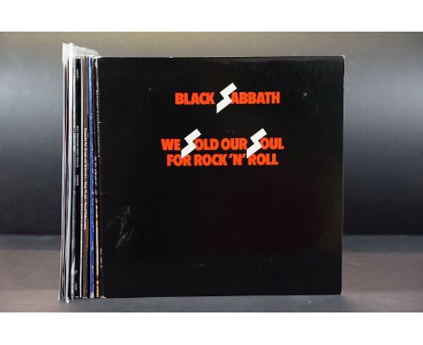 Vinyl - Black Sabbath / Ozzy Osbourne / Deep Purple - 6 LPs, 1 EP, 1 picture disc LP, 2 12" LPs and 1 12" single to include W