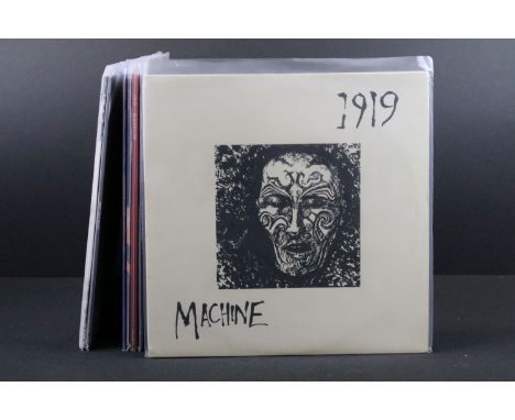 Vinyl - 6 Goth / Post Punk albums and 2 x 12” single by 1919 to include: Machine (UK 1983, Red Rhino Records – REDLP 25), The