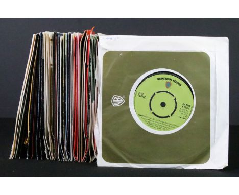 Vinyl - Over 40 Rock &amp; Pop 7" singles to include Alice Cooper x 3, The Rolling Stones, David Bowie x 2, Isaac Hayes, Fami