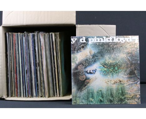 Vinyl - Over 70 Rock &amp; Pop LPs and 5 12" singles to include Pink Floyd x 2, Free, The Kinks, Fleetwood Mac, Queen x 2, El