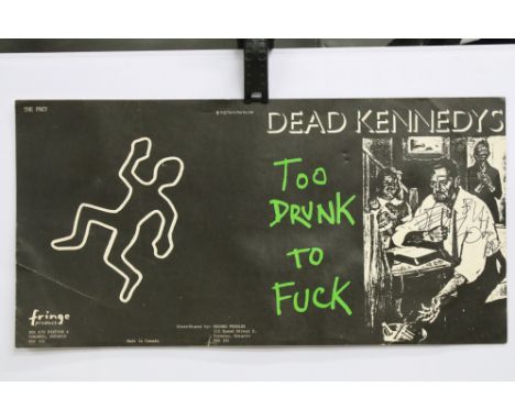 Memorabilia / Autograph - Dead Kennedys, original 1981 Canadian advertising double sided flyer 36cm x 19cm advertising their 
