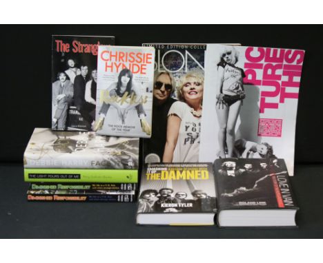 Memorabilia / Books / Autographs - 8 books on Punk / New Wave bands and artists and one magazine, to include: The Light Pours