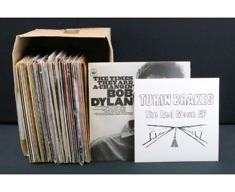 Approx 50 LPs to include Bob Dylan x 19, George Harrison, DJ Shadow, Gay Bikers On Acid, Swans, Jason Isbell, The Supremes, E