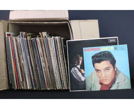 Vinyl - Over 80 LPs spanning genres and decades to include Elvis Presley (inc original 10"), T-Rex, The Rolling Stones, Creed