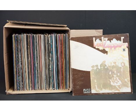 Vinyl - Over 70 Rock &amp; Pop LPs to include Led Zeppelin x 2 (both plum Atlantic), The Rolling Stones x 6 (inc Out Of Our H