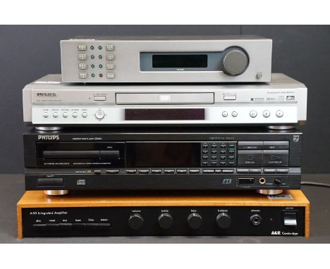 Hi-Fi - 3 items to include Quad FM4 Tuner, A&amp;R Cambridge A60 amplifier, Philips CD840 CD player, along with a Toshiba DVD