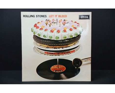 Vinyl - Rolling Stones - Let It Bleed. UK 1969 stereo, boxed Decca labels, P-1W / 5W matrices with original poster and origin