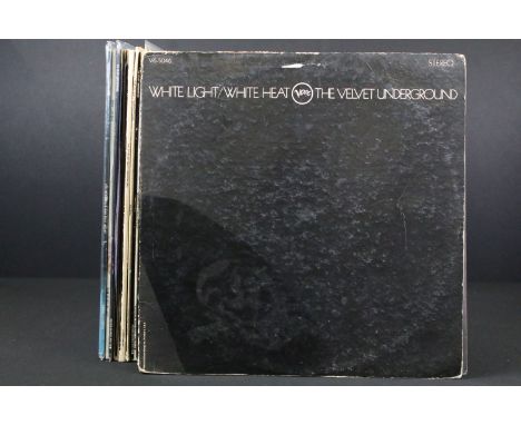 Vinyl - 11 Velvet Underground / Lou Reed albums to include: White Light / White Heat (Verve - V6- 5046, Original US 1968 ster