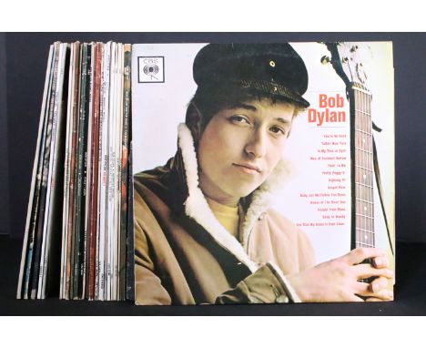 Vinyl - 24 Bob Dylan LPs spanning his career, at least vg overall 