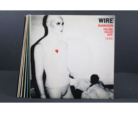 Vinyl - 8 UK 7” singles by Wire to include: Mannequin (Harvest - HAR 5144, 1977), Dot Dash (HAR 5161, 1978), I Am The Fly (HA