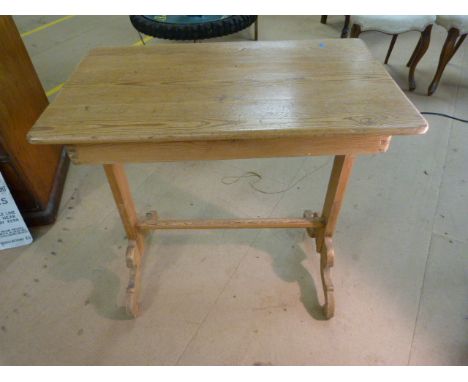 Small pine console table