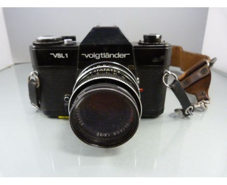 Vintage Voigtlander VSL1 Black Body SLR Film Camera
