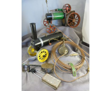 Mamod Steam Tractor Engine TEIA in original box with roof panel and fittings.