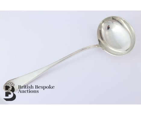 Norwegian silver ladle, marked 830 nr SNM1102 mm. Jacob Tostrup, approx 30cm length, approx 197.4 gms.&nbsp;Condition for thi