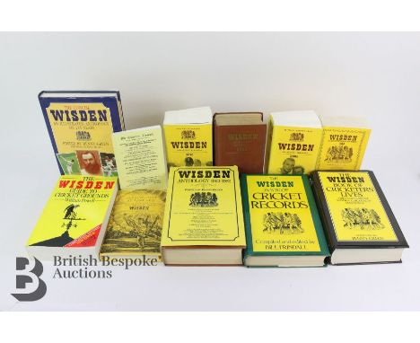 Cricketing interest - including Wisden Cricketers Almanac, 2016,2015,2014,2013,2012,2011,2010,2006,1988,1987 and 1982 and a h