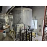 Guerin Bulk Flour Silo, 12ft diameter;16ft height, 230 volt, SS, w/ 30 tonnes capacity with