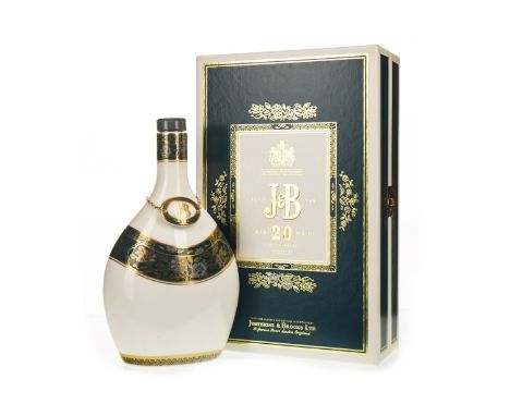 J&amp;B 20 YEARS OLD DECANTER Blended Scotch Whisky 75cl, 43% volume, in box.