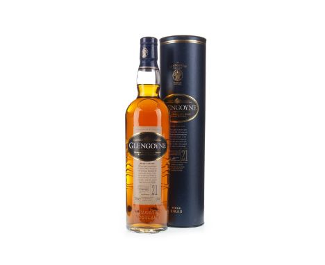 GLENGOYNE 21 YEARS OLD Single Malt Scotch Whisky 700ml, 43% volume, in tube.